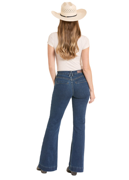 Rock & Roll Denim Welt Pocket High Rise Trouser