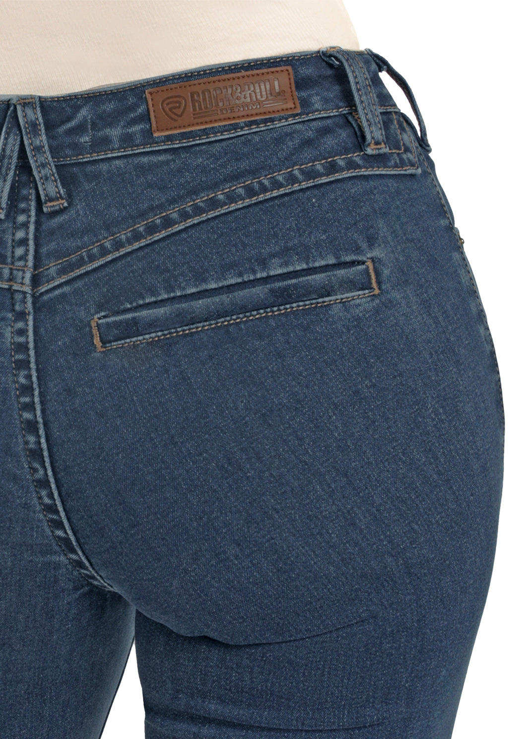 Rock & Roll Denim Welt Pocket High Rise Trouser