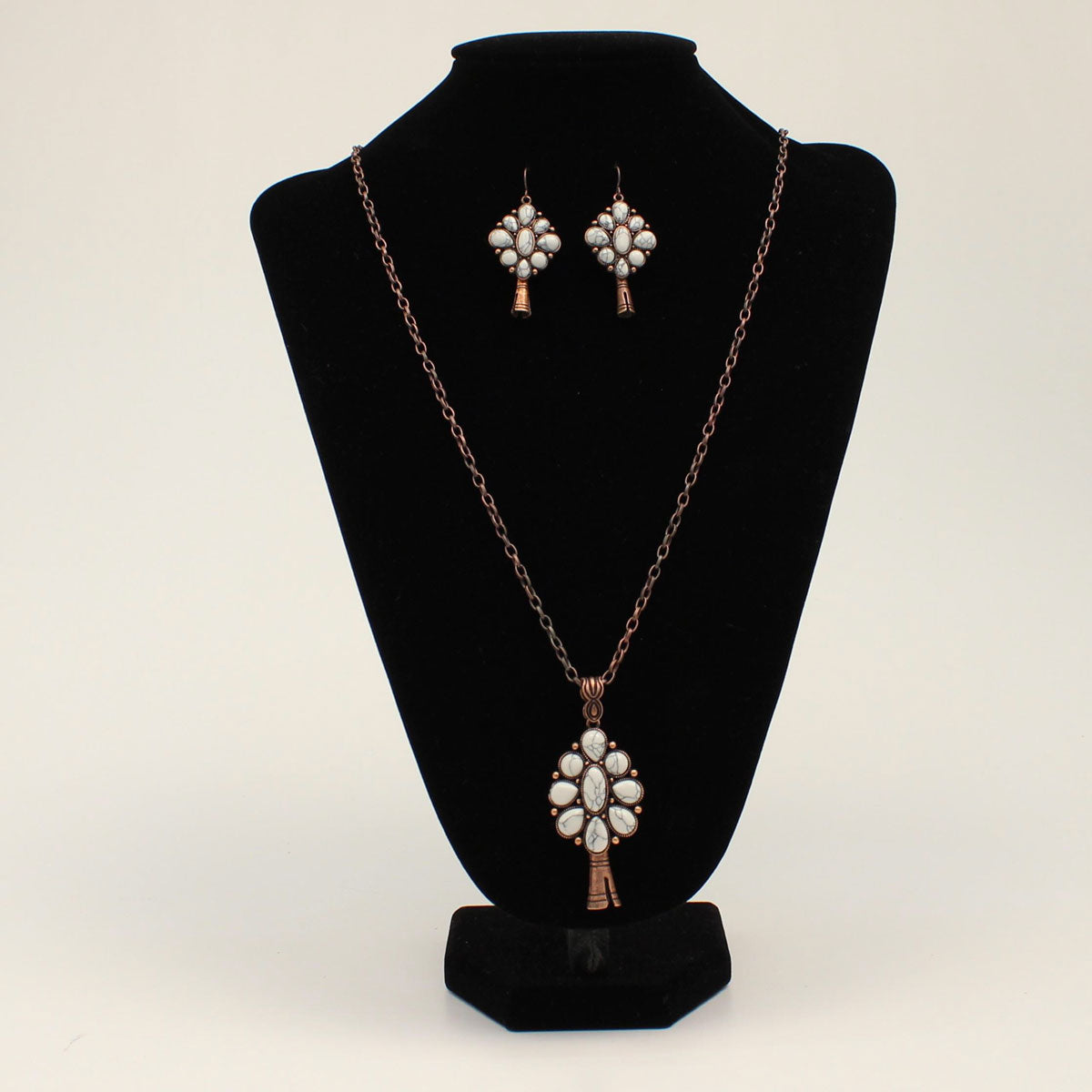 BLAZIN ROXX NECKLACE SET COPPER MARBLE BEADS