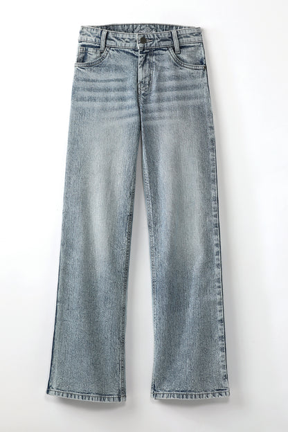 Cruel Denim Girl's Stonewash Wide Leg Jean