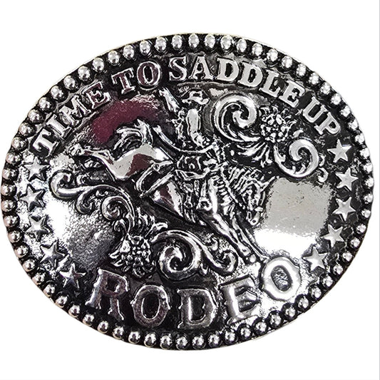 Time To Saddle Up Rodeo Kid's Buckle