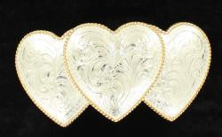 Crumrine Classic Triple Heart Buckle