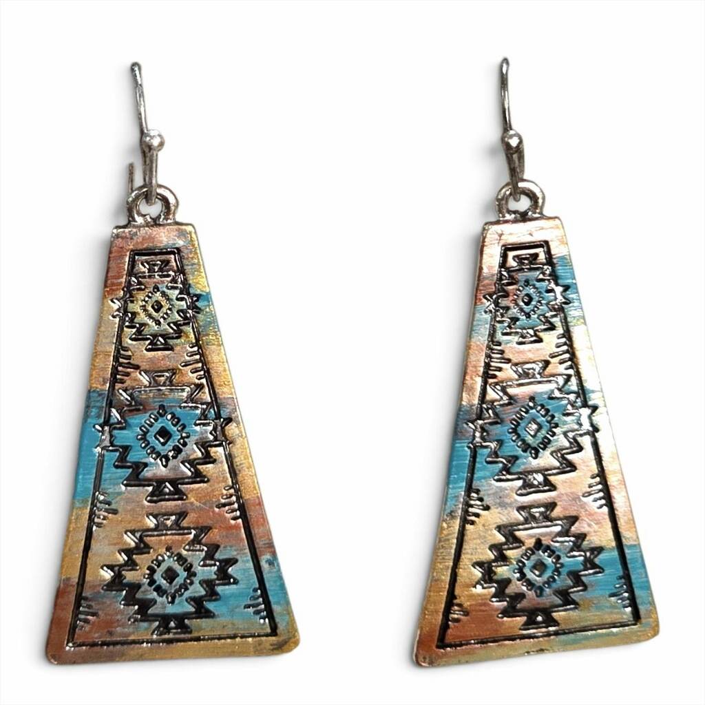 Aztec Pyramid Earrings