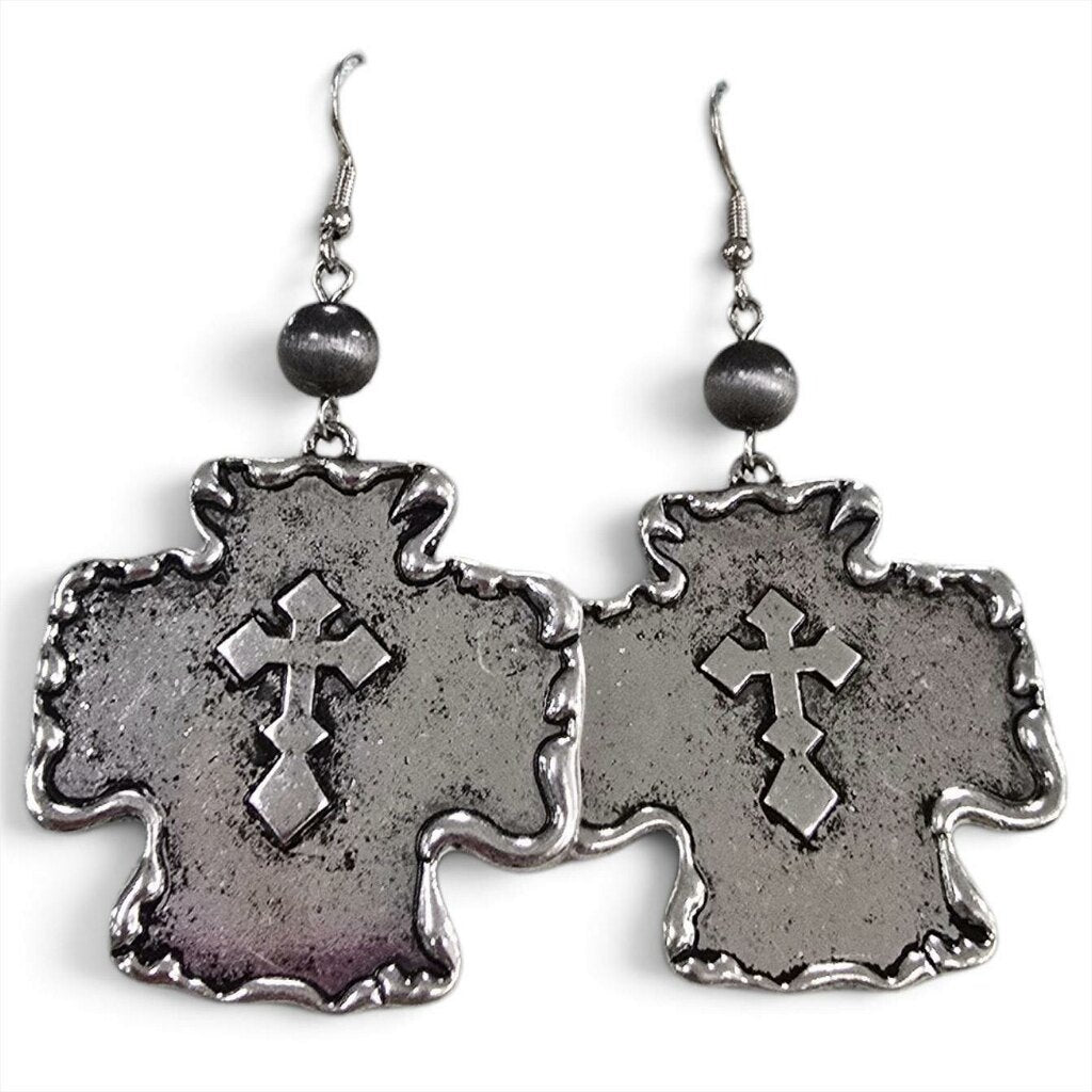 Double Cross Earrings