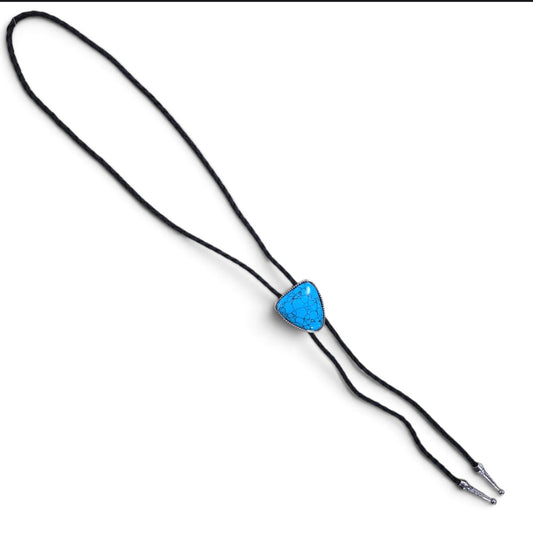 Turquoise Stone Western Bolo Tie