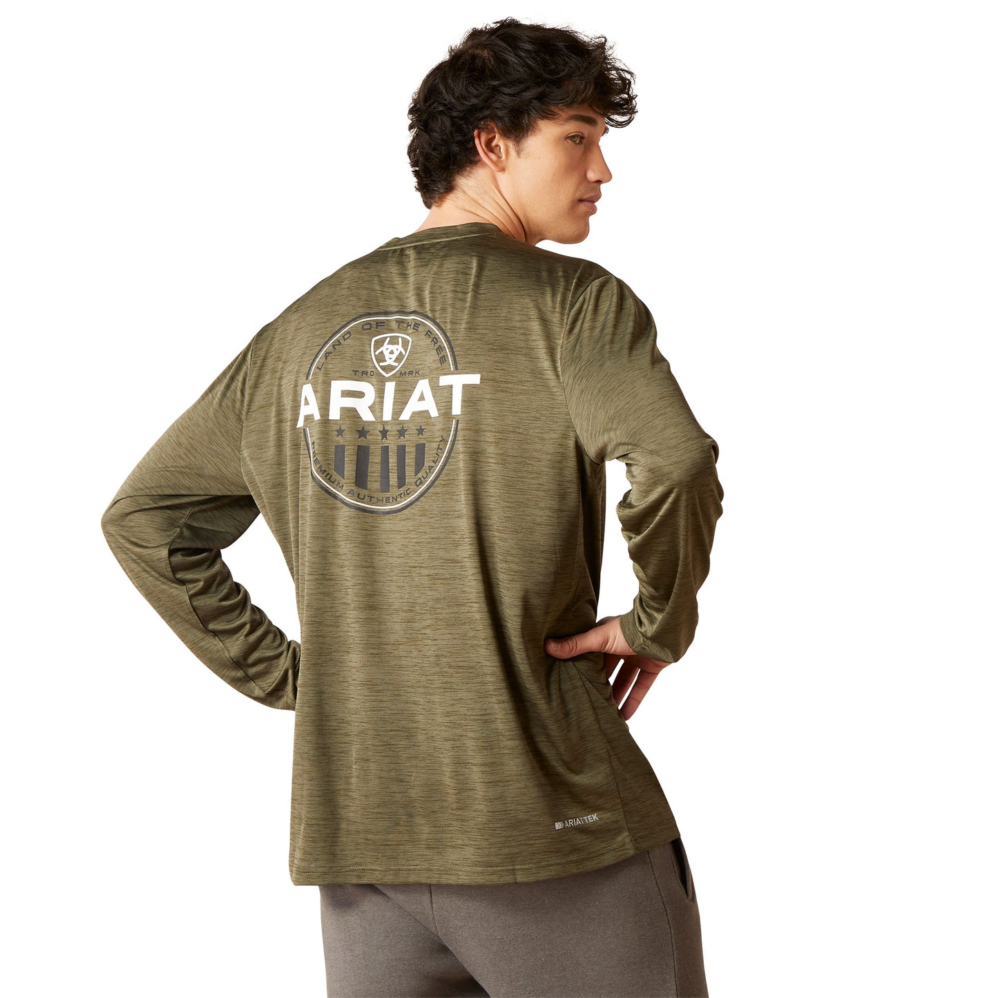 Ariat Mens Olive Charger Roundabout T-Shirt
