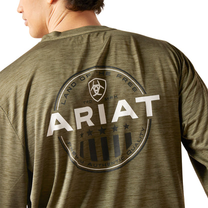 Ariat Mens Olive Charger Roundabout T-Shirt