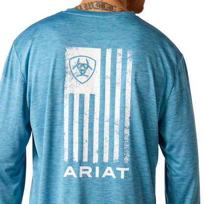 Ariat Mens Seaport Heather Charger Faded T-Shirt