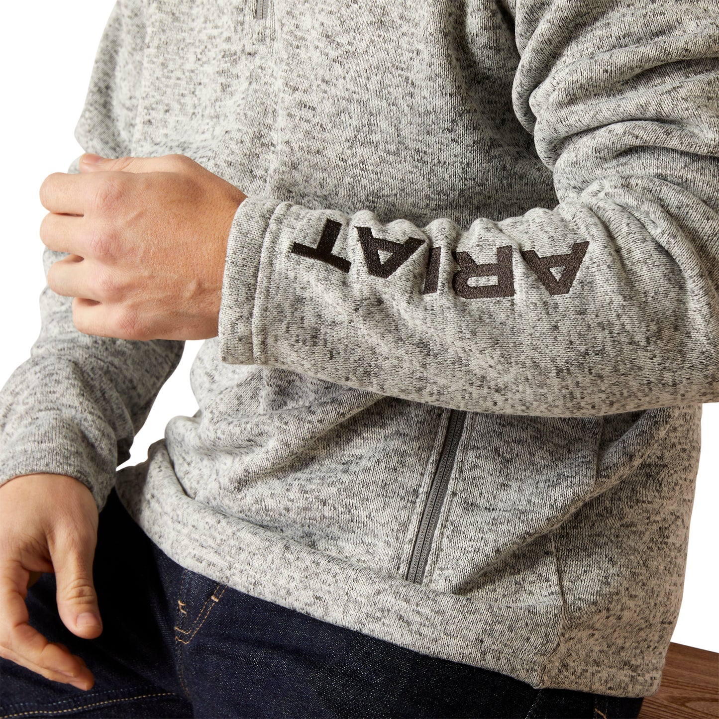 Ariat Nulla Heather Caldwell Logo 1/4 Zip Sweater