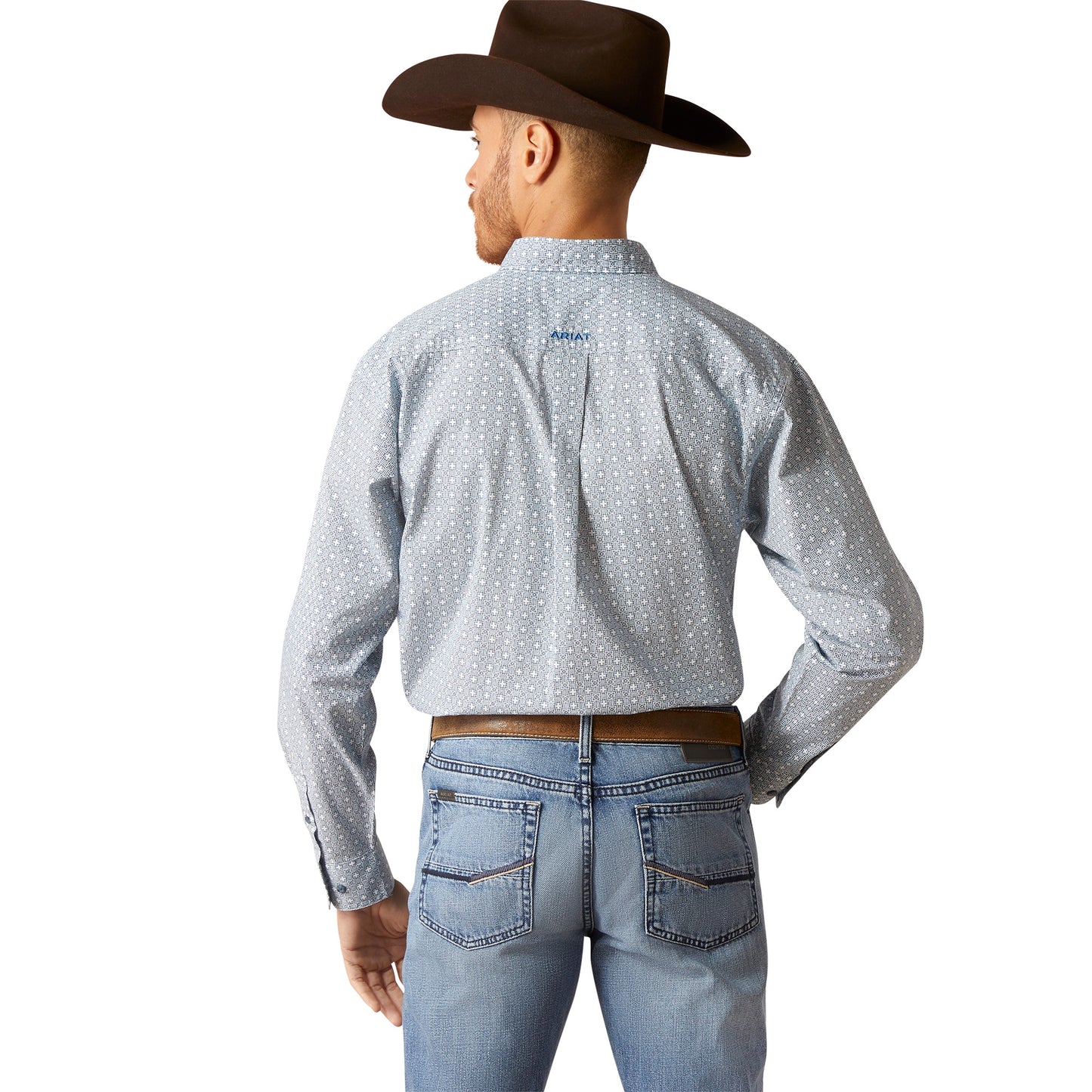 ARIAT MENS GERY CLASSIC FIT LONG SLEEVE SHIRT