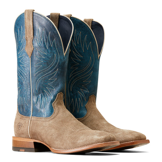 ARIAT CIRCUIT ROCKRIDGGE SMOKY ROUGHOUT OCEAN BLUE BOOT