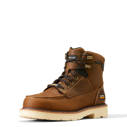 Ariat Rebar Lift 6" Waterproof Composite Toe Distressed Brown Work Boot