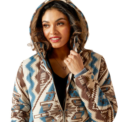 ARIAT TWO COLUMNS PRINT CHIMAYO PUFFER JACKET