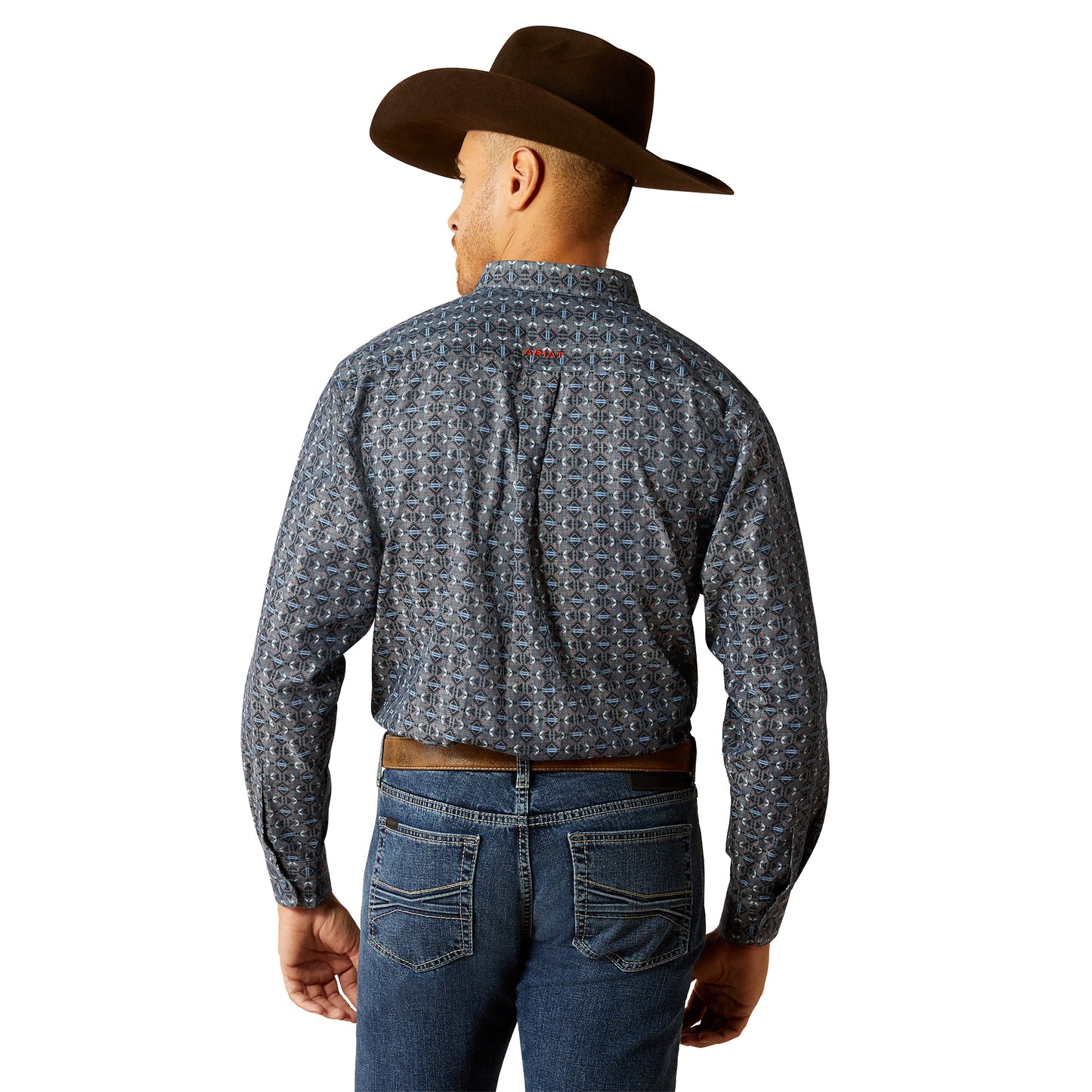 ARIAT ROCHARD CHAMBRAY BLUE CLASSIC FIT SHIRT