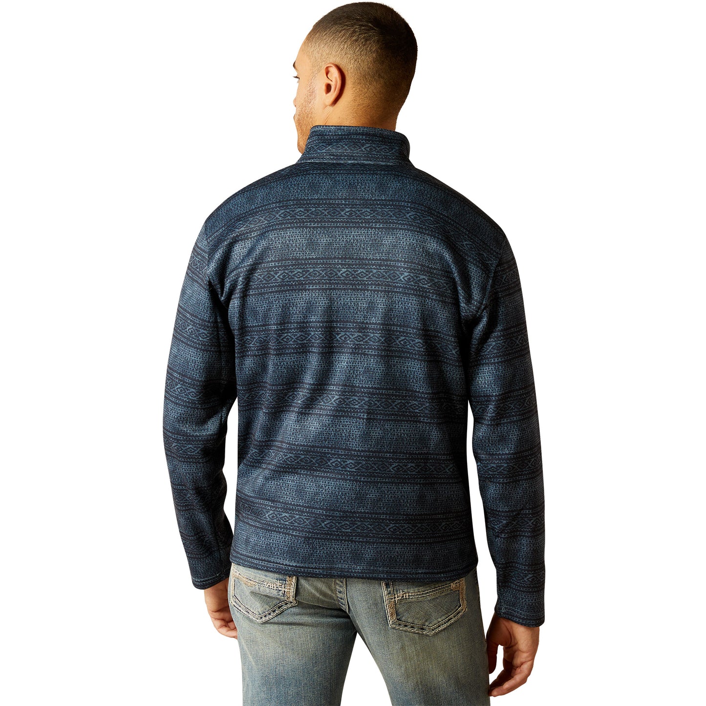 ARIAT WESLEY BLUE SOUTHWEST SERAPE SWEATER
