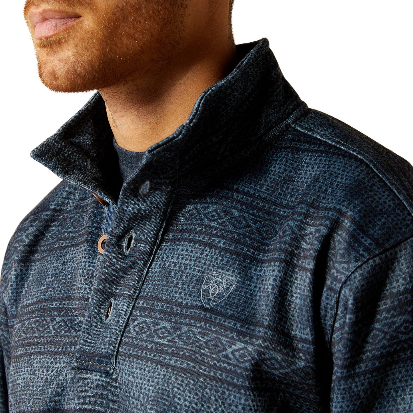 ARIAT WESLEY BLUE SOUTHWEST SERAPE SWEATER