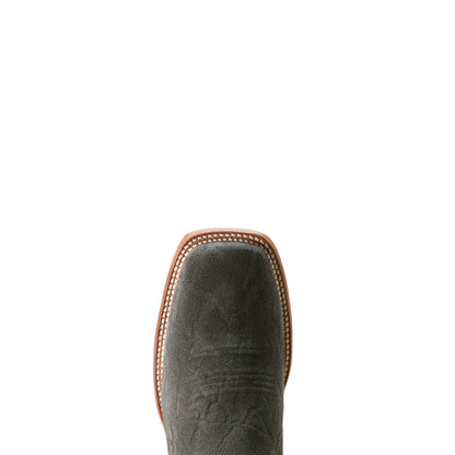 ARIAT WILEY BLACK ELEPHANT ROUGHOUT PRINT COWBOY BOOT
