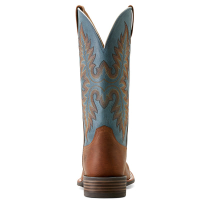 Ariat Hudson Wicker Brown Wide Square Toe Cowboy Boot