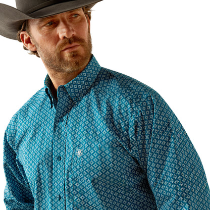 ARIAT PETEY DARK TEAL LONG SLEEVE SHIRT
