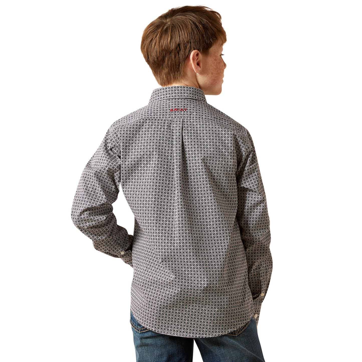 Ariat Kid's Tobias Black Classic Fit Shirt