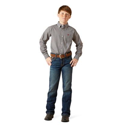 Ariat Kid's Tobias Black Classic Fit Shirt