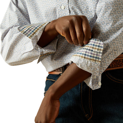 Ariat White Wrinkle Free Declan Classic Fit Shirt