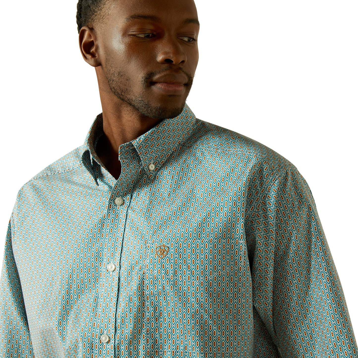Ariat Aqua Blue Banner Classic Fit Shirt