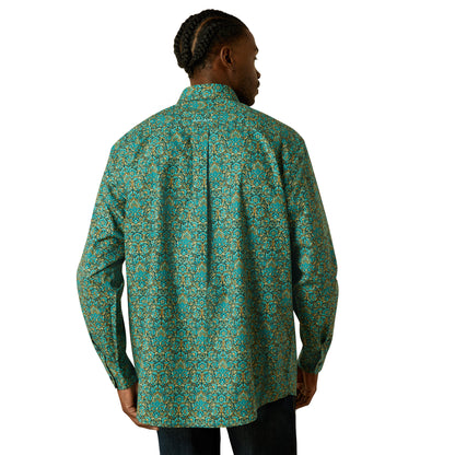Ariat Becker Teal Classic Fit Shirt