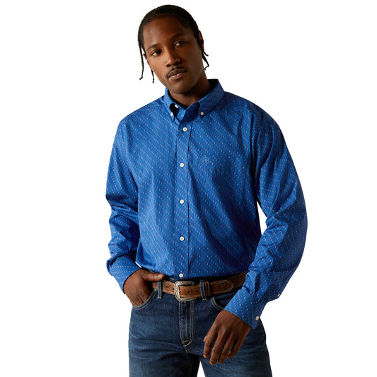 Ariat Cobalt Wrinkle Free Chase Classic Fit Shirt