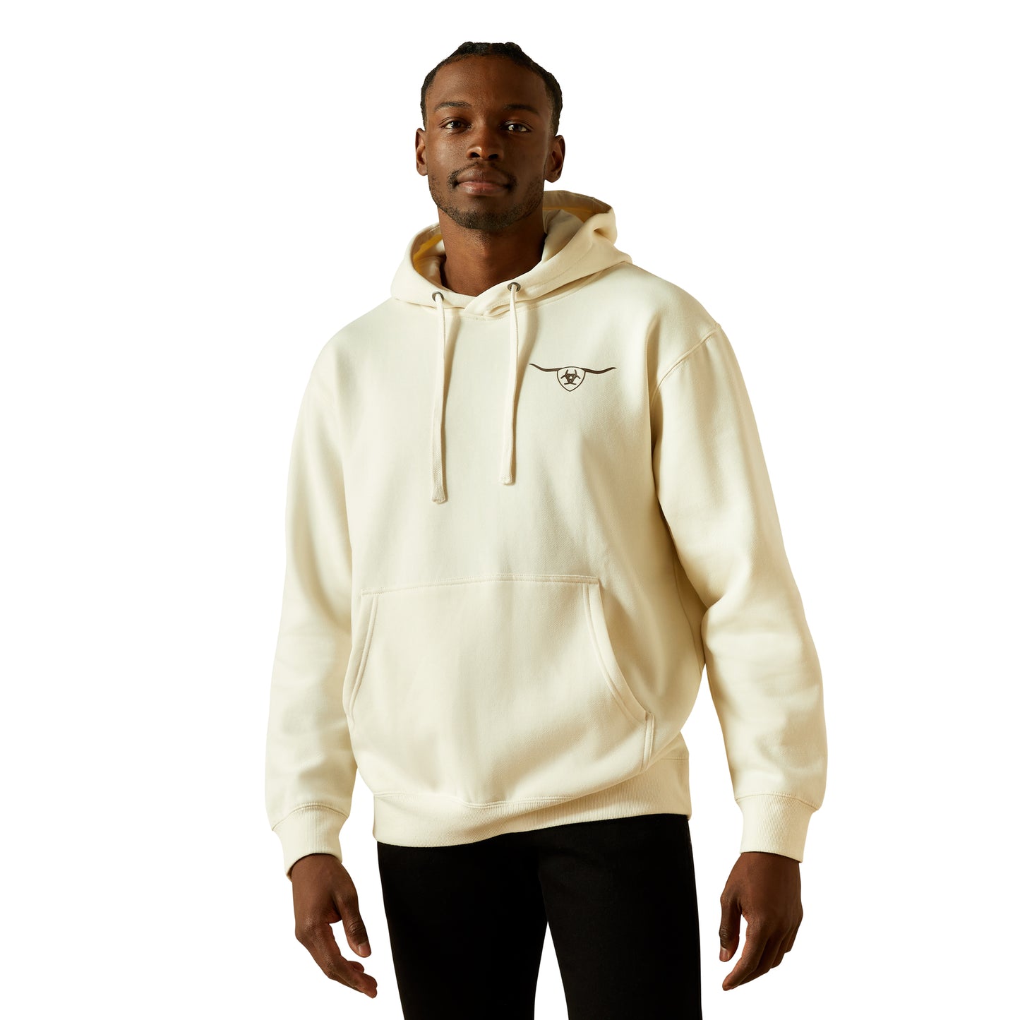 Ariat Oatmeal Shield Steerhead Hoodie