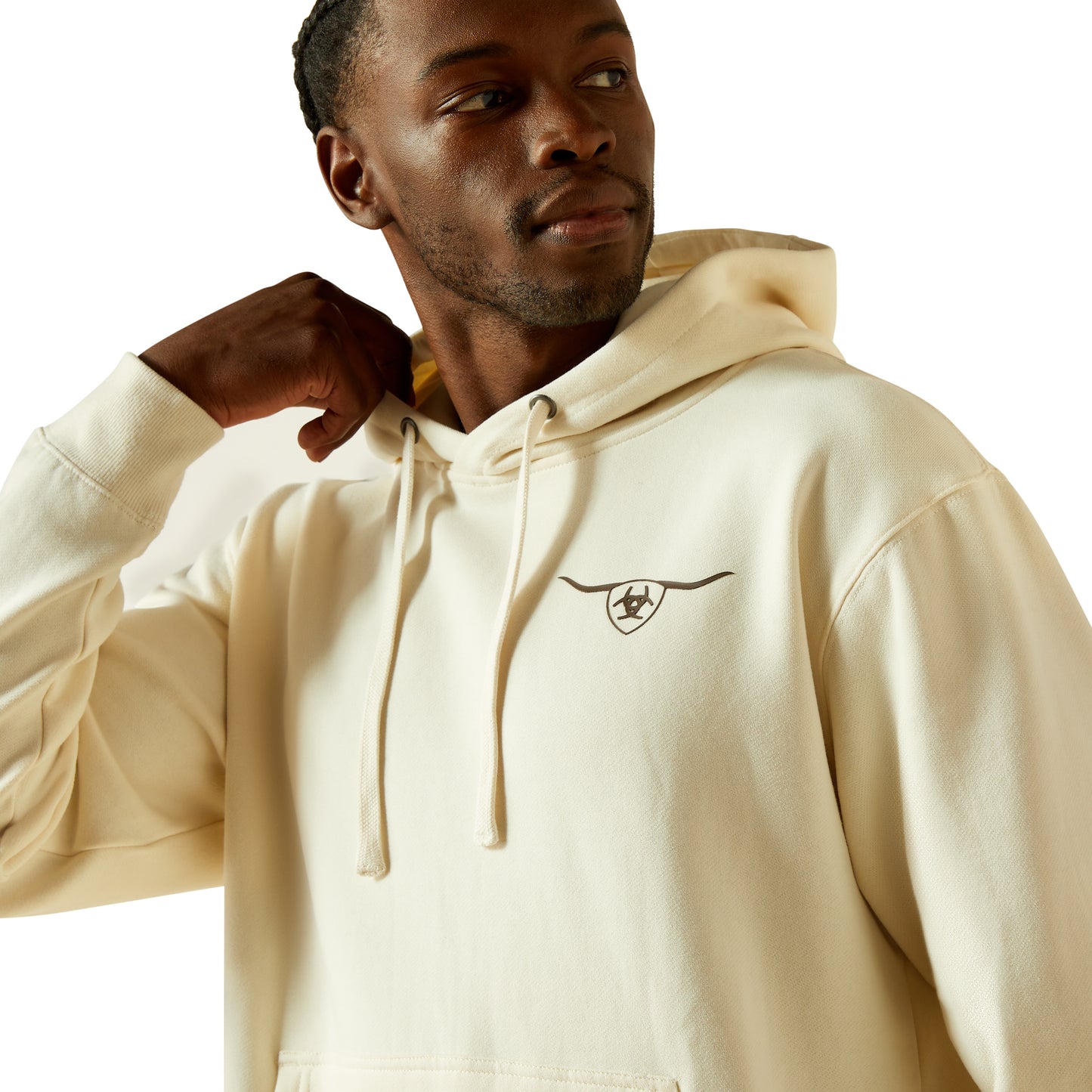 Ariat Oatmeal Shield Steerhead Hoodie