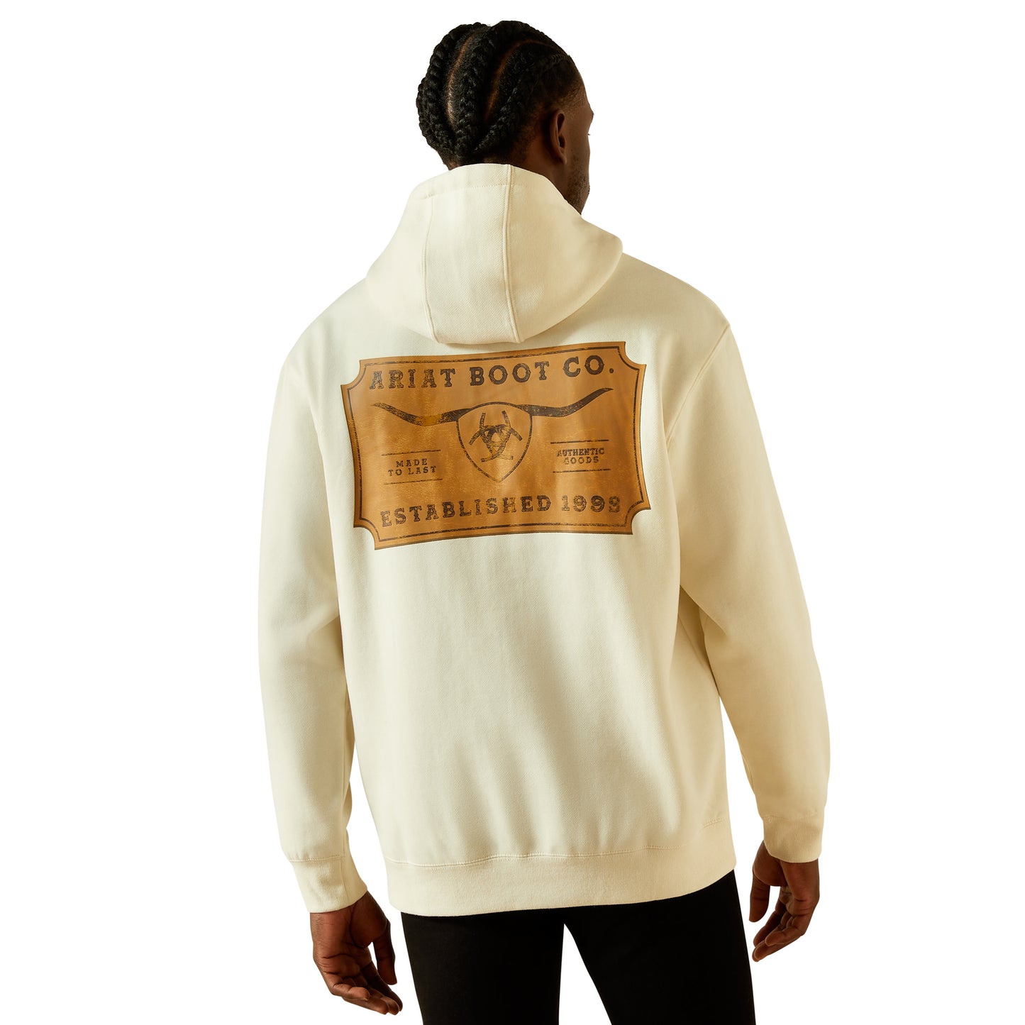 Ariat Oatmeal Shield Steerhead Hoodie
