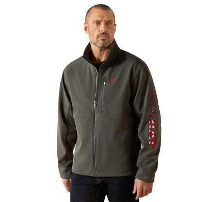 Ariat Charcoal Americana Logo Softshell Jacket