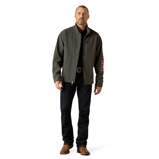 Ariat Charcoal Americana Logo Softshell Jacket