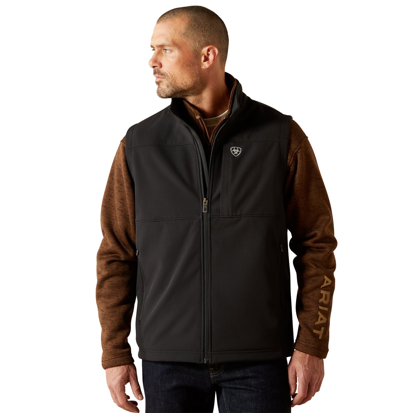 Ariat Black Vernon Softshell Vest