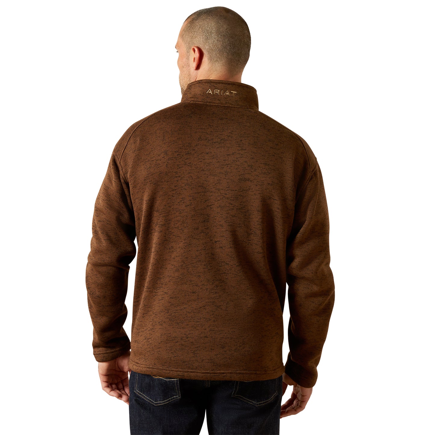 Ariat Caldwell Logo Carage 1/4 Zip Sweater
