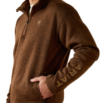 Ariat Caldwell Logo Carage 1/4 Zip Sweater