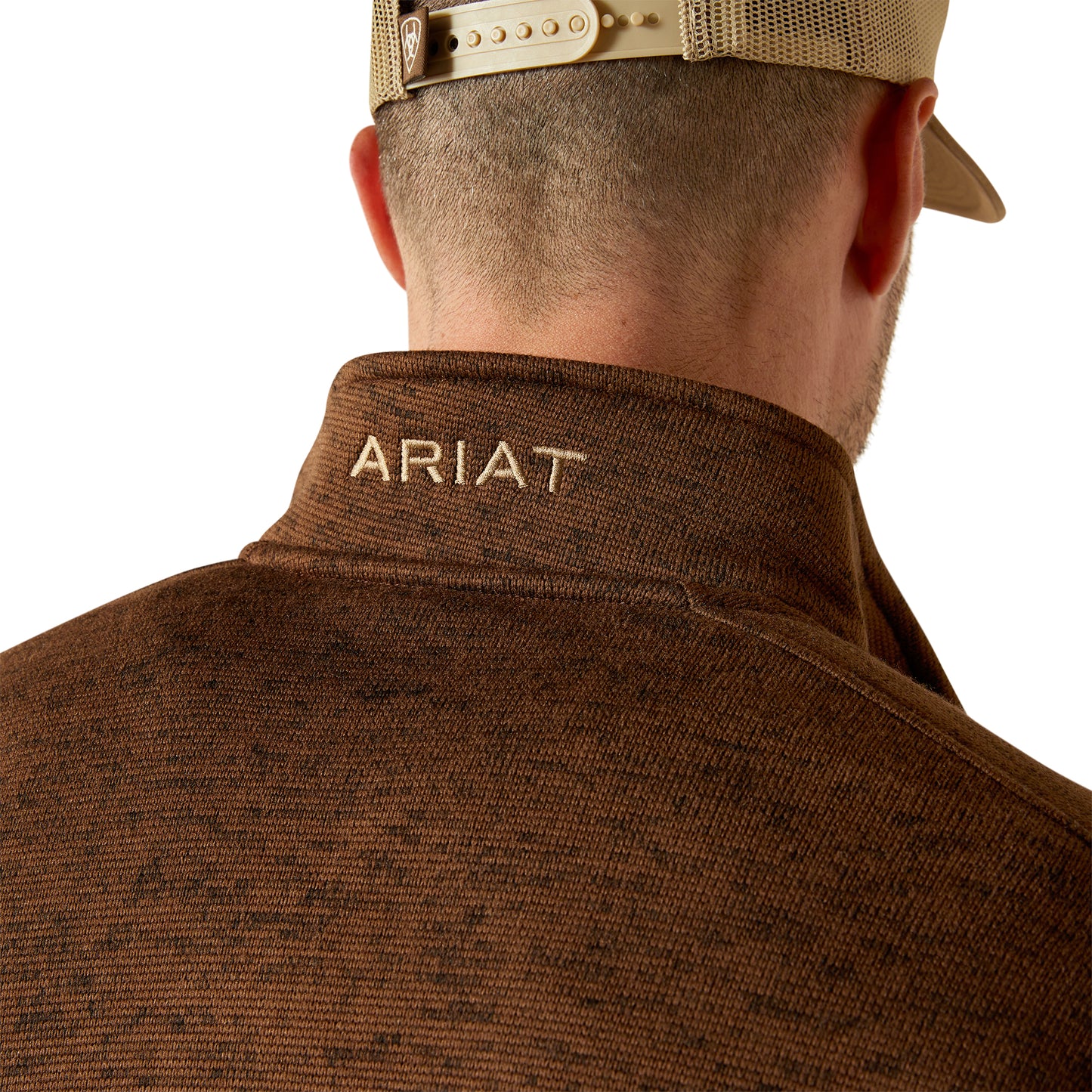 Ariat Caldwell Logo Carage 1/4 Zip Sweater