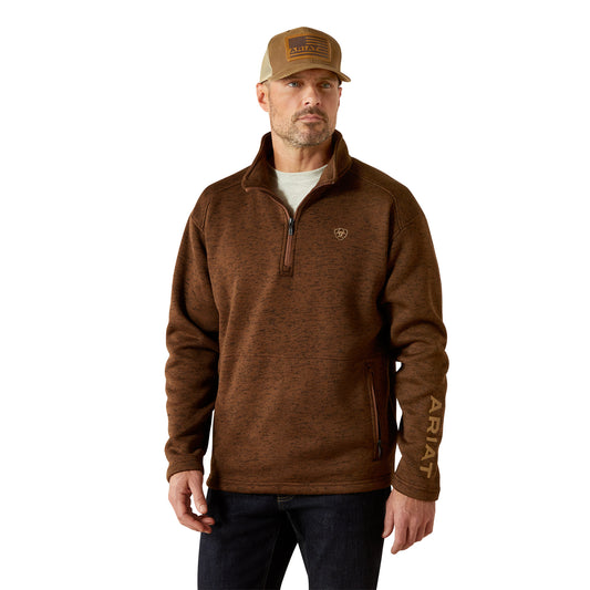 Ariat Caldwell Logo Carage 1/4 Zip Sweater