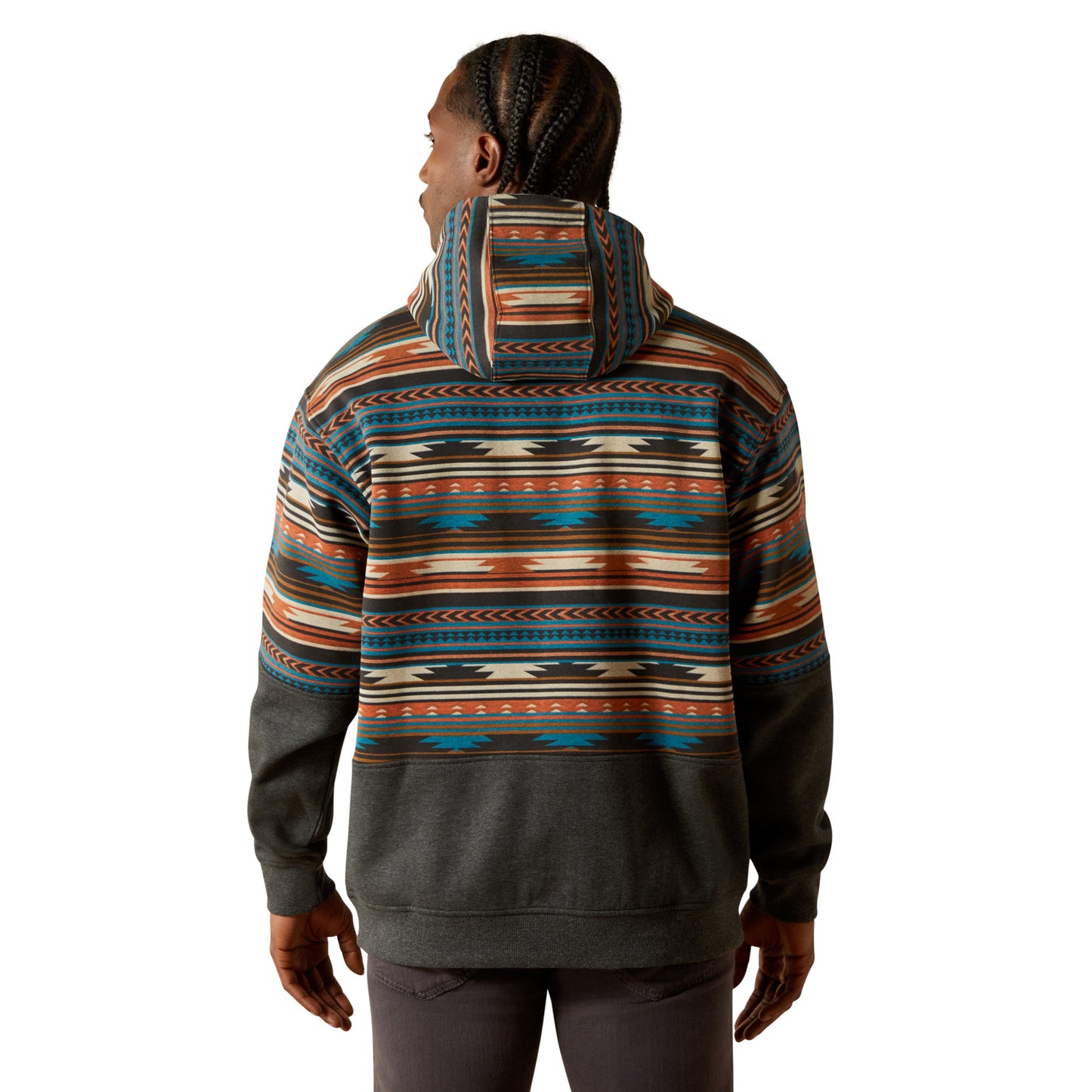 Ariat Rust Serape Color Block Hoodie