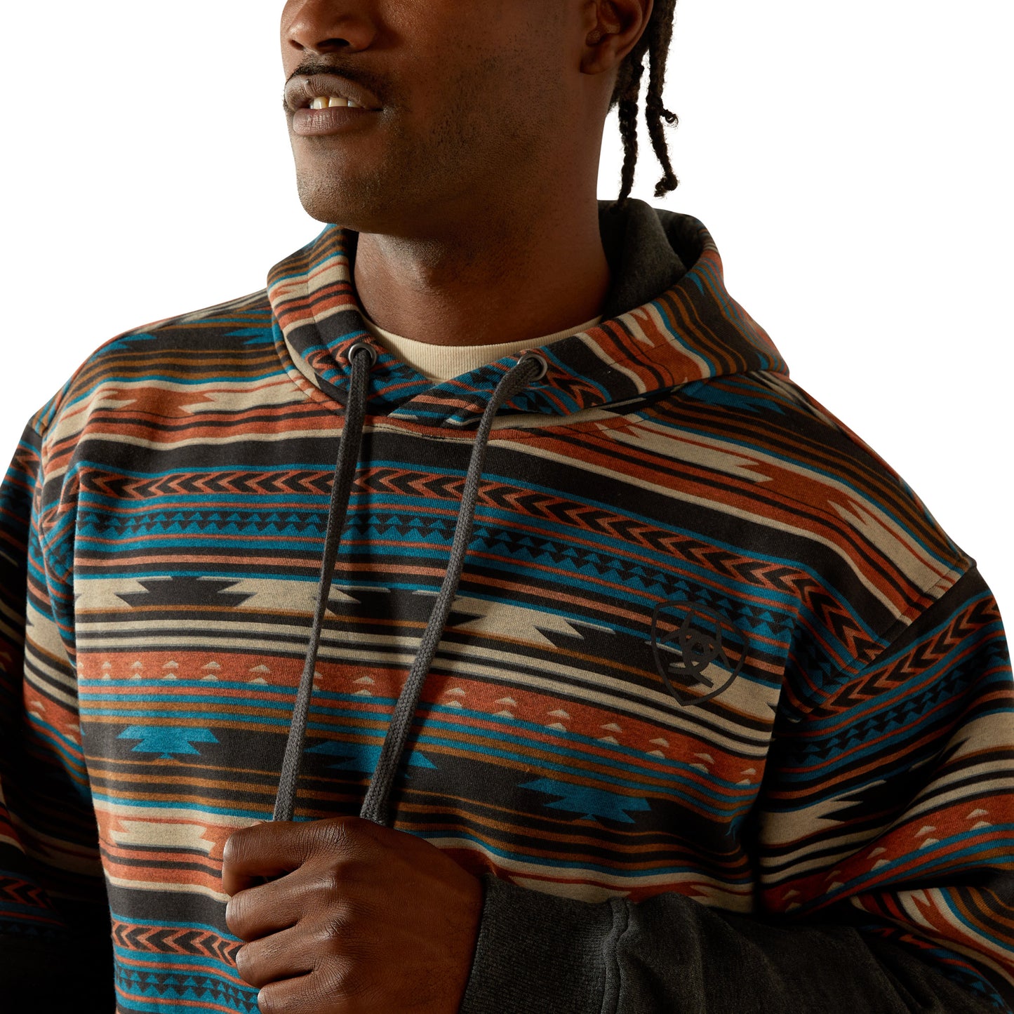 Ariat Rust Serape Color Block Hoodie