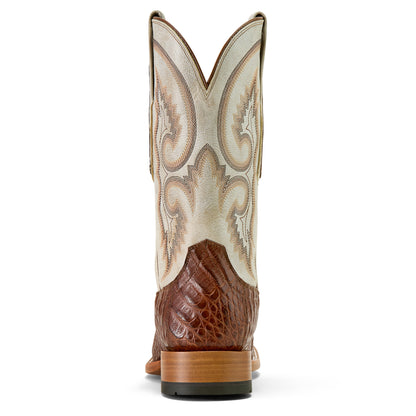 Ariat Whiskey Caiman Belly Classic Callen Wide Square Toe Western Boot