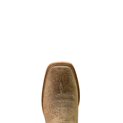 Ariat Earth Brown Bison Gold Point Wide Square Toe Cowboy Boot