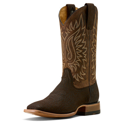 Ariat Gold Point Chocolate Bison Square Toe Boot