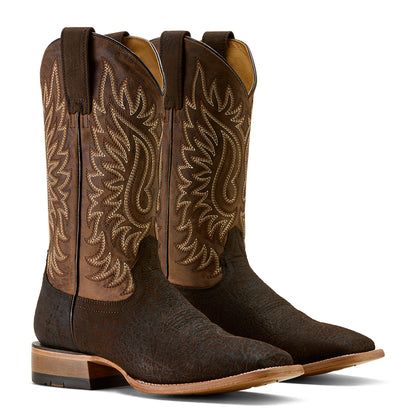 Ariat Gold Point Chocolate Bison Square Toe Boot