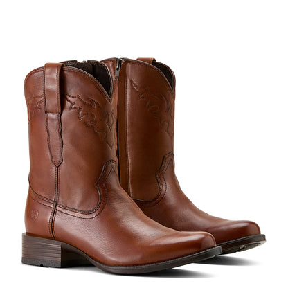 Ariat Cinnamon Brown Sonoro Roper Toe Western Boot