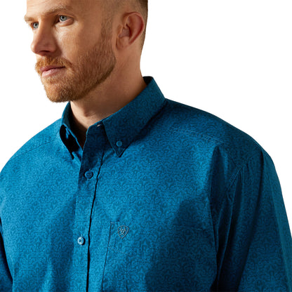 Ariat Terrell Dark Teal Classic Fit Shirt