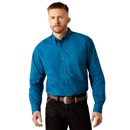 Ariat Terrell Dark Teal Classic Fit Shirt