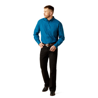 Ariat Terrell Dark Teal Classic Fit Shirt