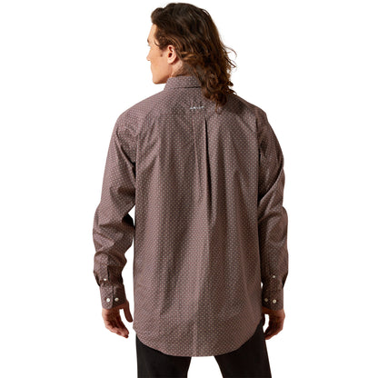 Ariat Wrinkle Free Brown Arthur Classic Fit Shirt